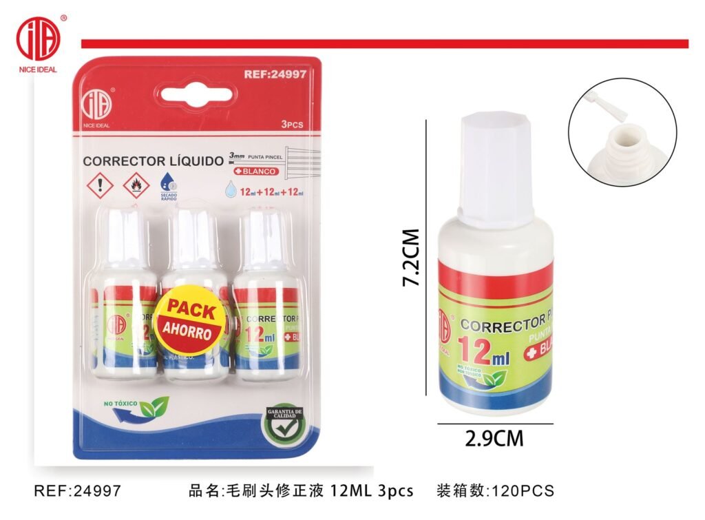 CORRECTOR 3PCS 3PCS 12ML 12ML 12ML