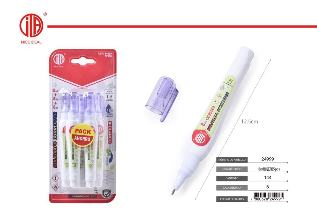 5PCS CORRECTOR 8ML 5PCS