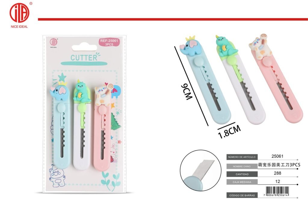 CUCHILLO UTILITARIO 3PCS
