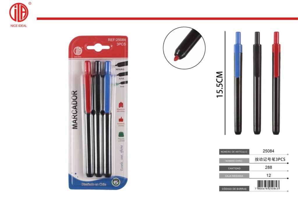 ROTULADOR M-09 3PCS