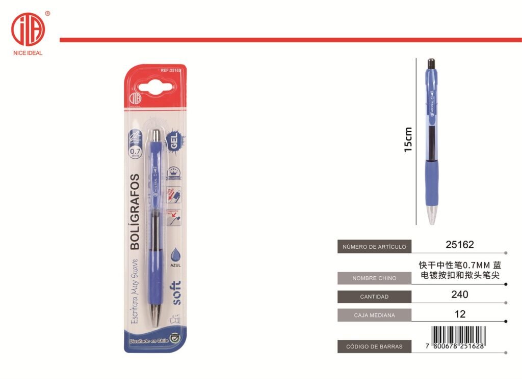 BOLíGRAFO DE GEL 0.7MM