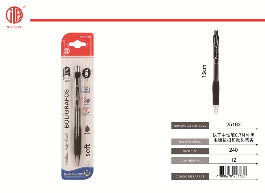 BOLíGRAFO DE GEL 0.7MM