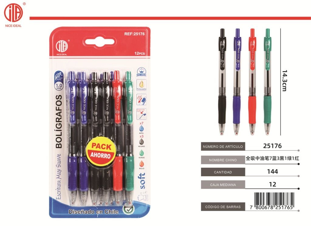 BOLíGRAFO DE GEL 7 3 1 1 12PCS