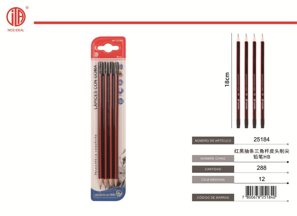 LáPIZ HB 4PCS