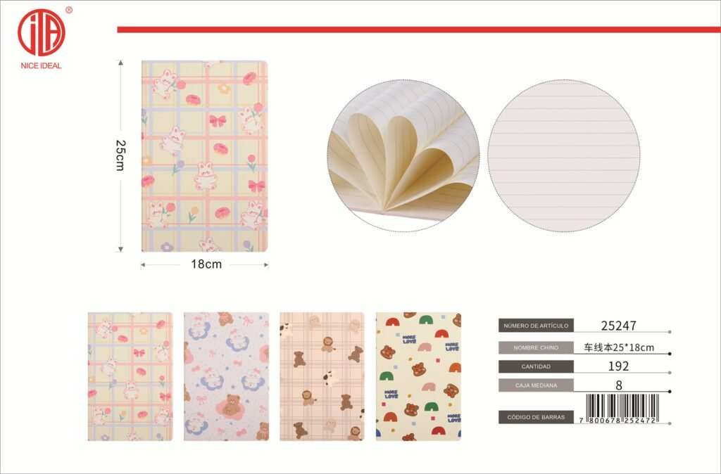 LIBRO CUADRICULADO 25*18