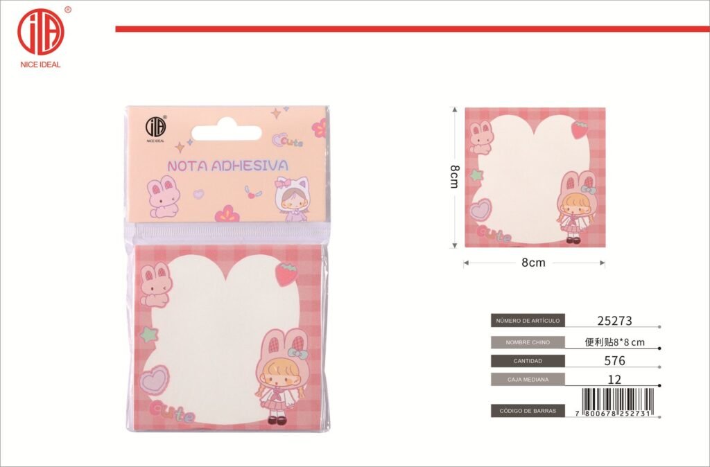 NOTAS ADHESIVAS 8*8CM 50