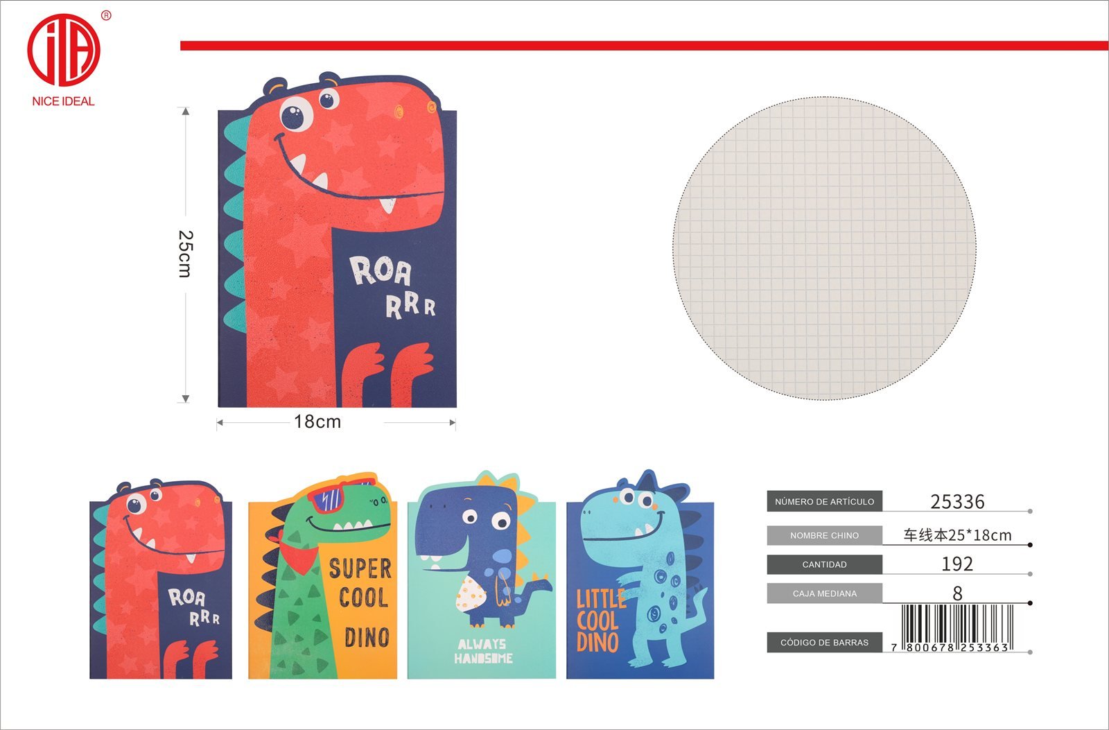 LIBRO DE HILOS DE COSER 25*18 BL15435B5-1-4 25*18