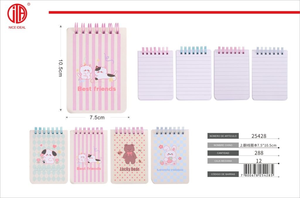 LIBRO GIRATORIO 7 5 X 10 5 TXBX14408A7UP-8 7.5*10.5