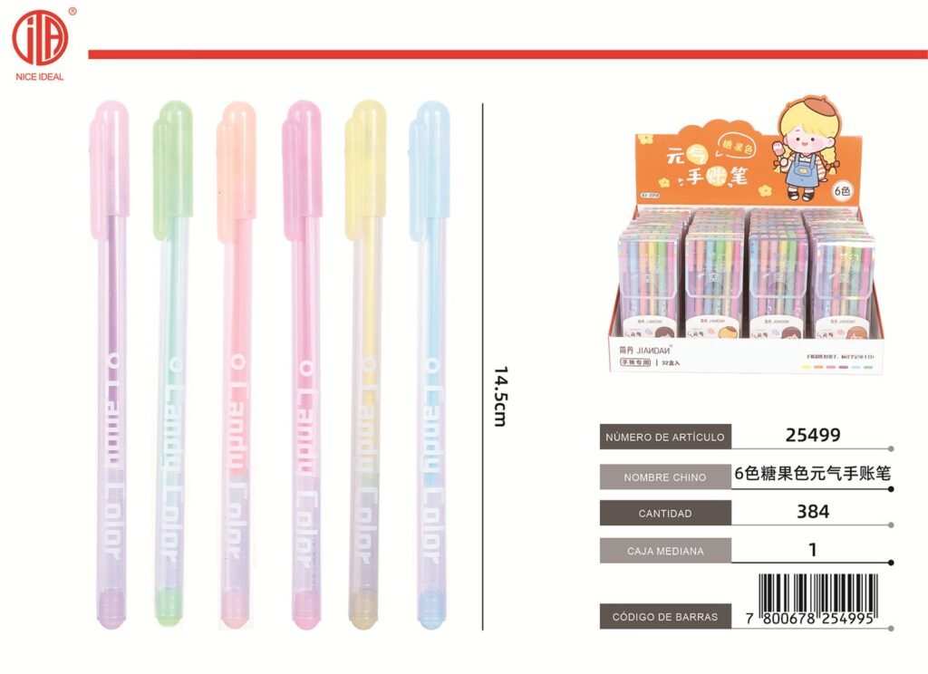 6 BOLíGRAFOS PARA CUADERNO JD2201/6 6PCS
