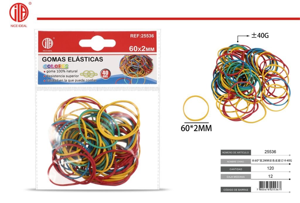 GOMA ELASTICO 60* 2MM 40G