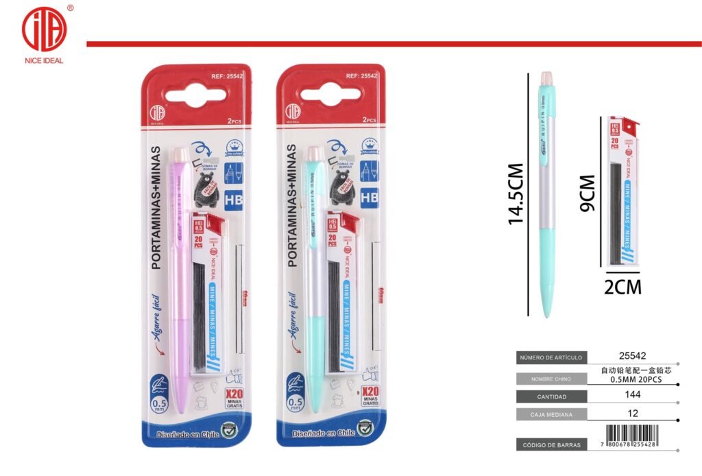 PORTAMINAS MINAS 0.5MM 20PC 2