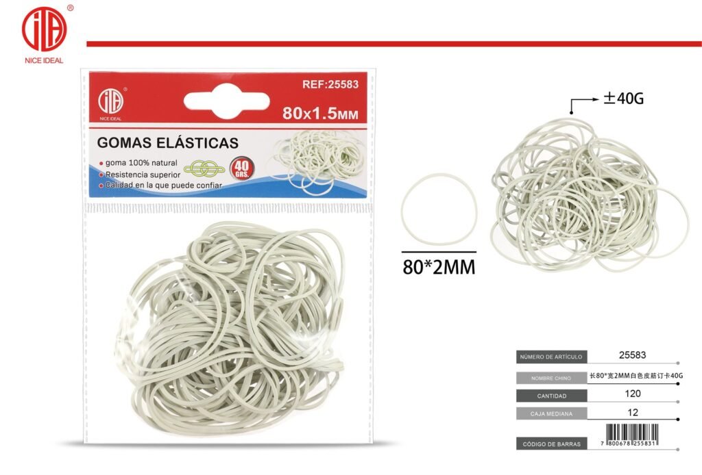 GOMA ELASTICO 80* 1.5MM 40G