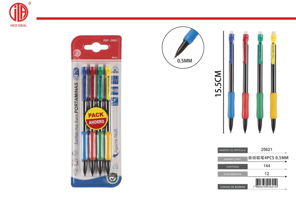 LáPIZ MECáNICO 4 PIEZAS 0.5MM 4PC 0.5MM ( )