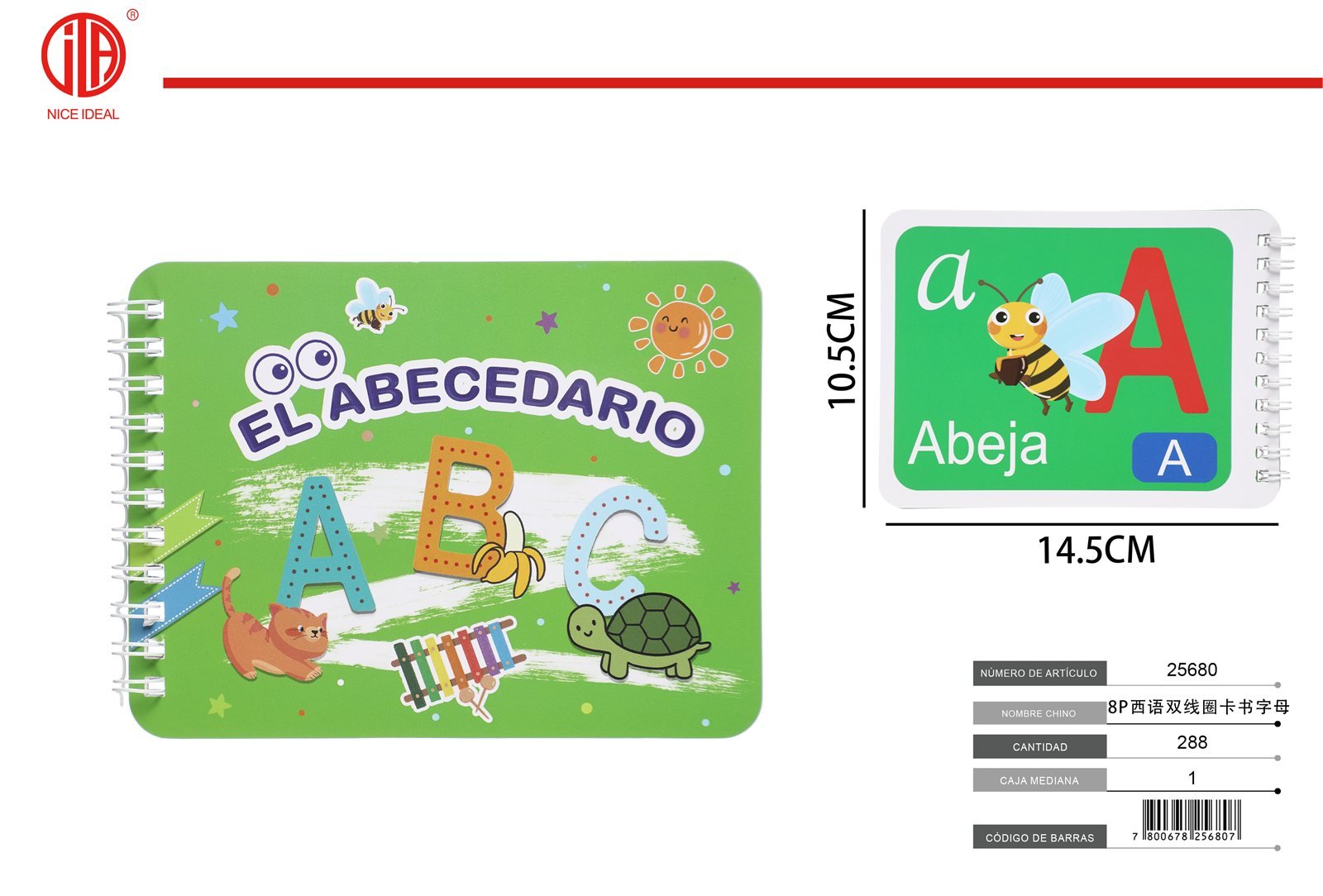 LIBRO DE CARTAS DE DOBLE ESPIRAL EN ESPA OL DE 8 PáGINAS 8P