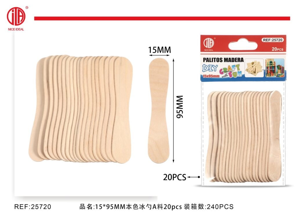 PALITOS PARA HELADOS 15*95MM A 20PC