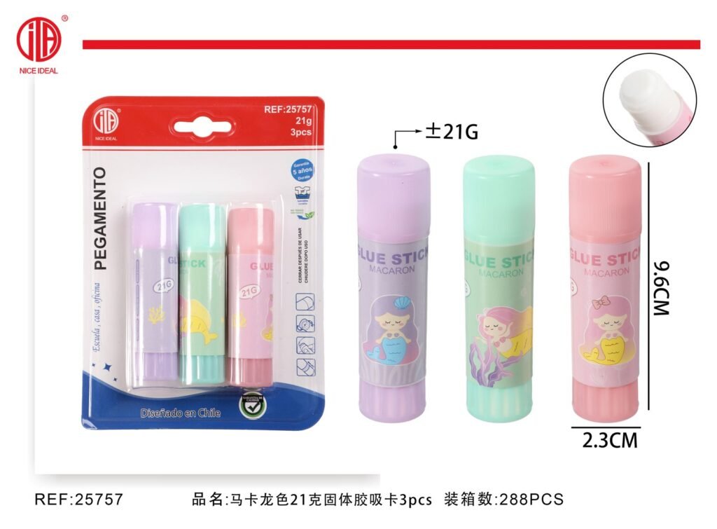pegamento en stick 21g 3pcs