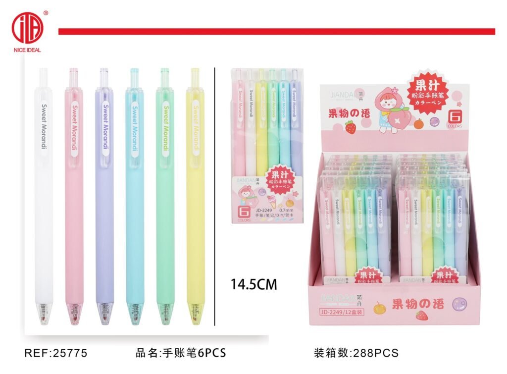 BOLíGRAFO DE CUADERNO 6PCS