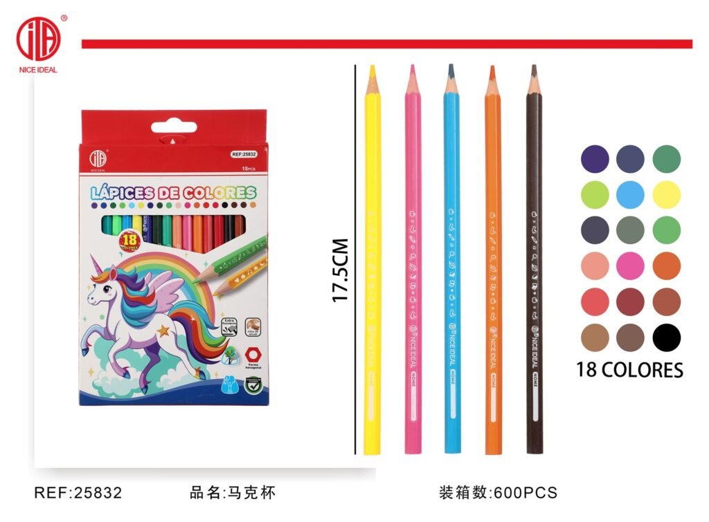 Juego de 18 lápices de colores