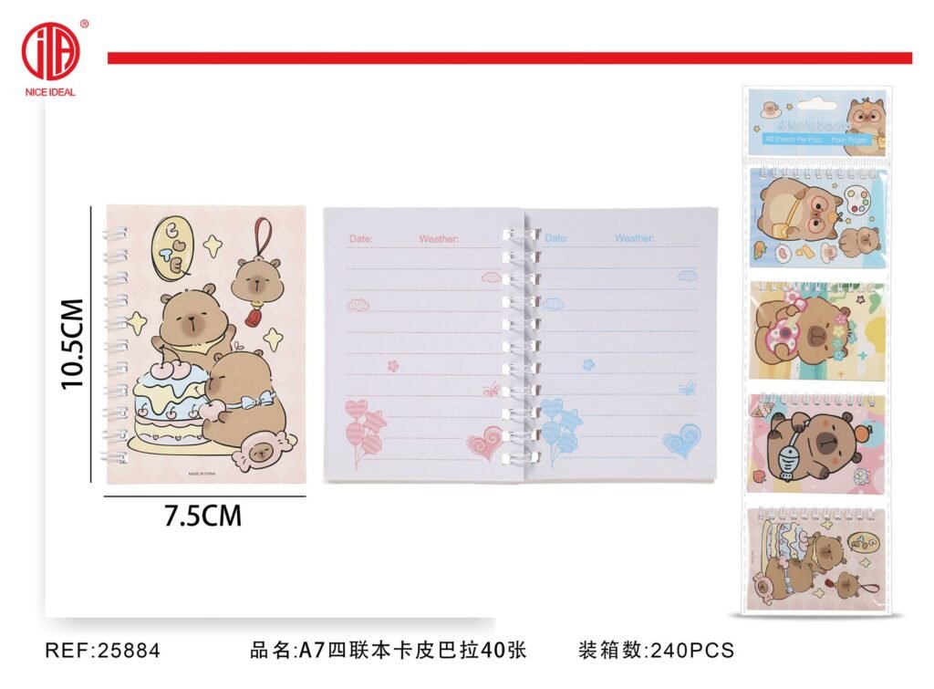 CUADERNO 40 HOJAS A7 40