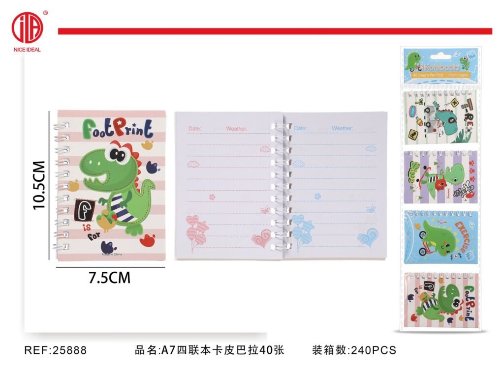 CUADERNO 40 HOJAS A7 40