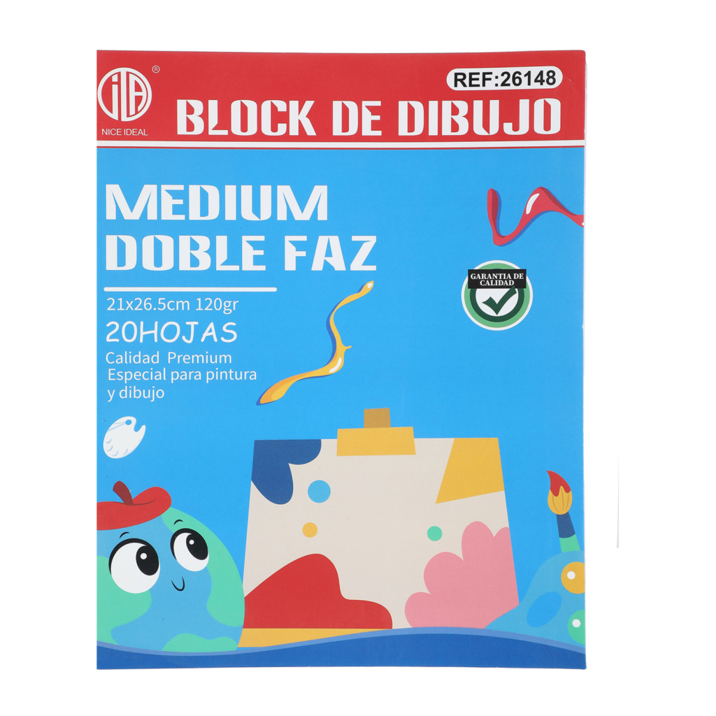 Block de Dibujo 21x26.5cm 20hojas 120g