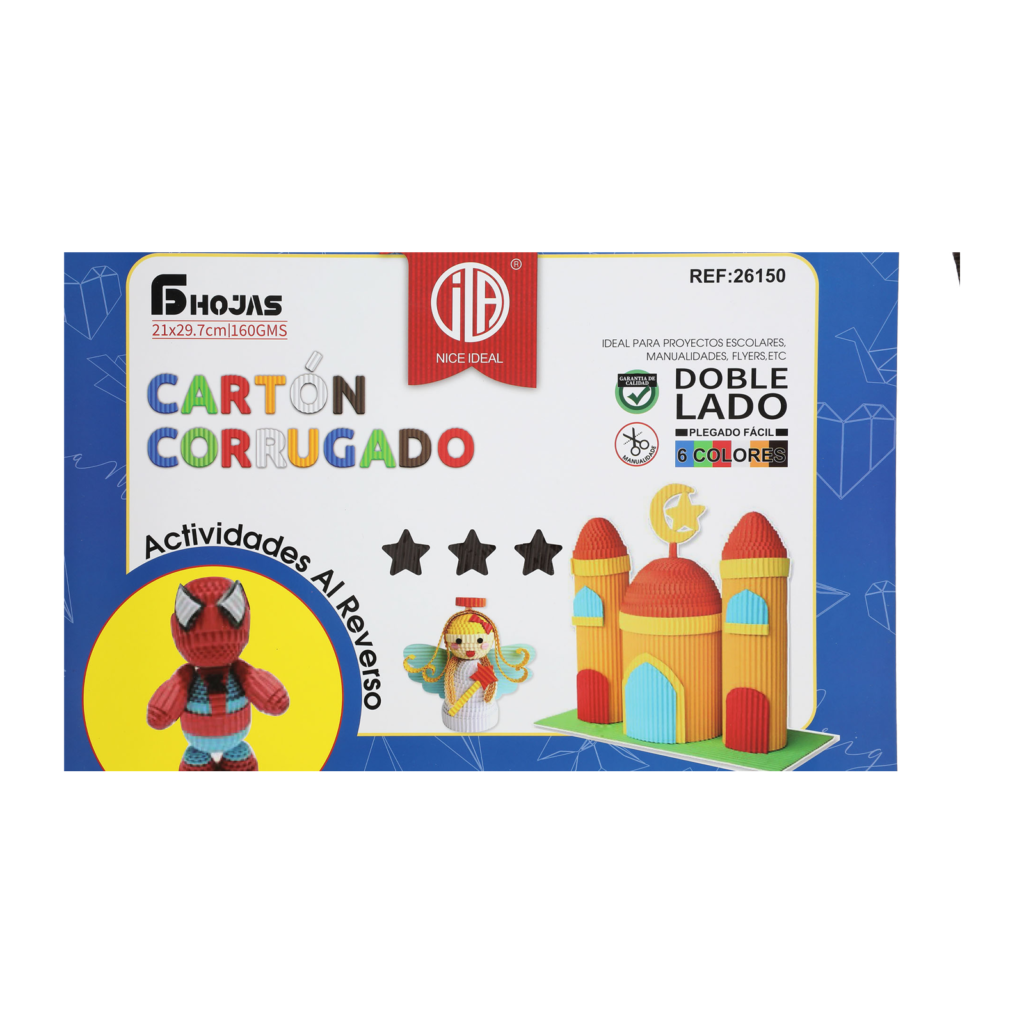 Carton Corrugado 21x29.7cm 6Hojas