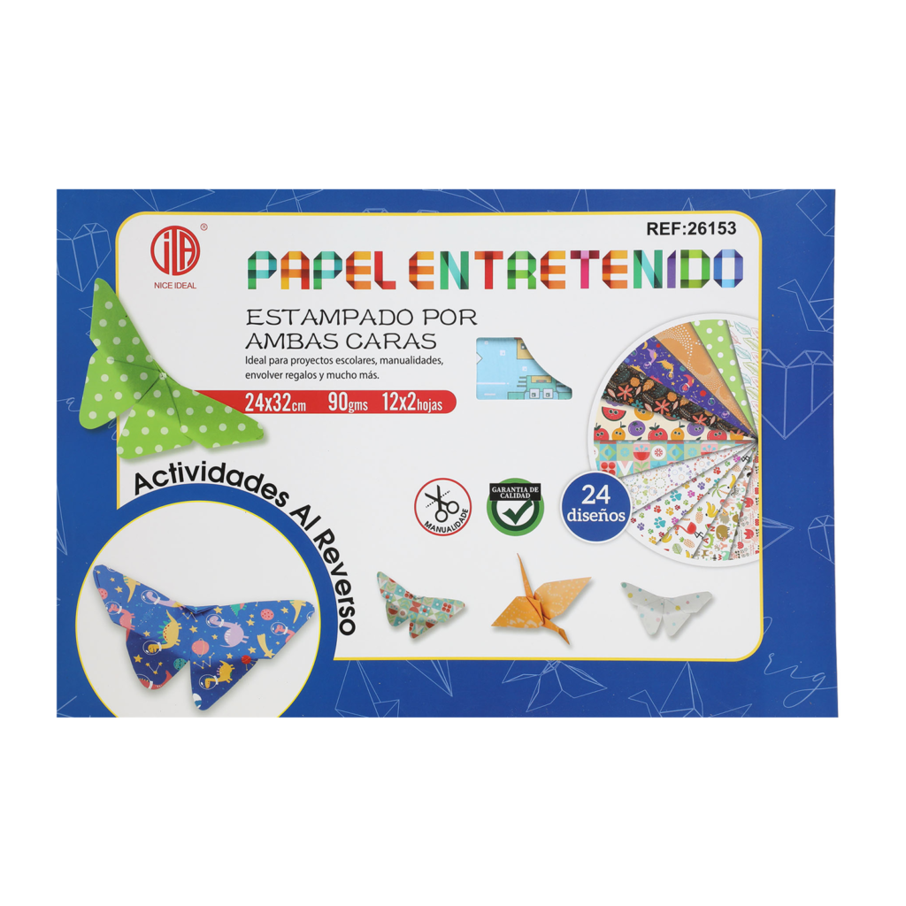 Papel Entretenido 24x32cm 12x2hojas 90g