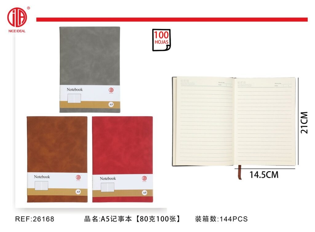 Libreta A5 80g 100 Hojas