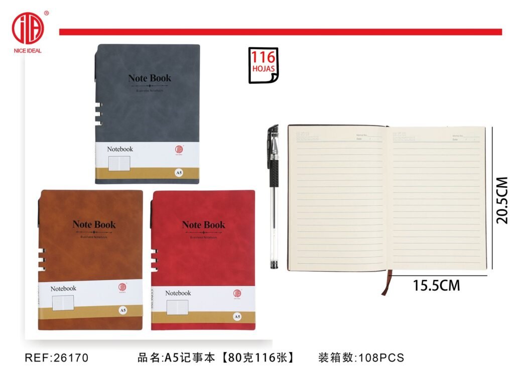 Libreta A5 80g 100 Hojas