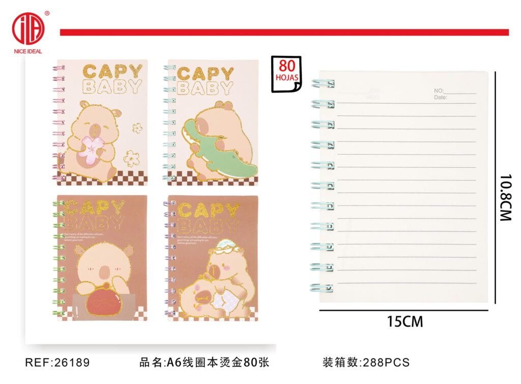 Cuaderno A6 80 Hojas