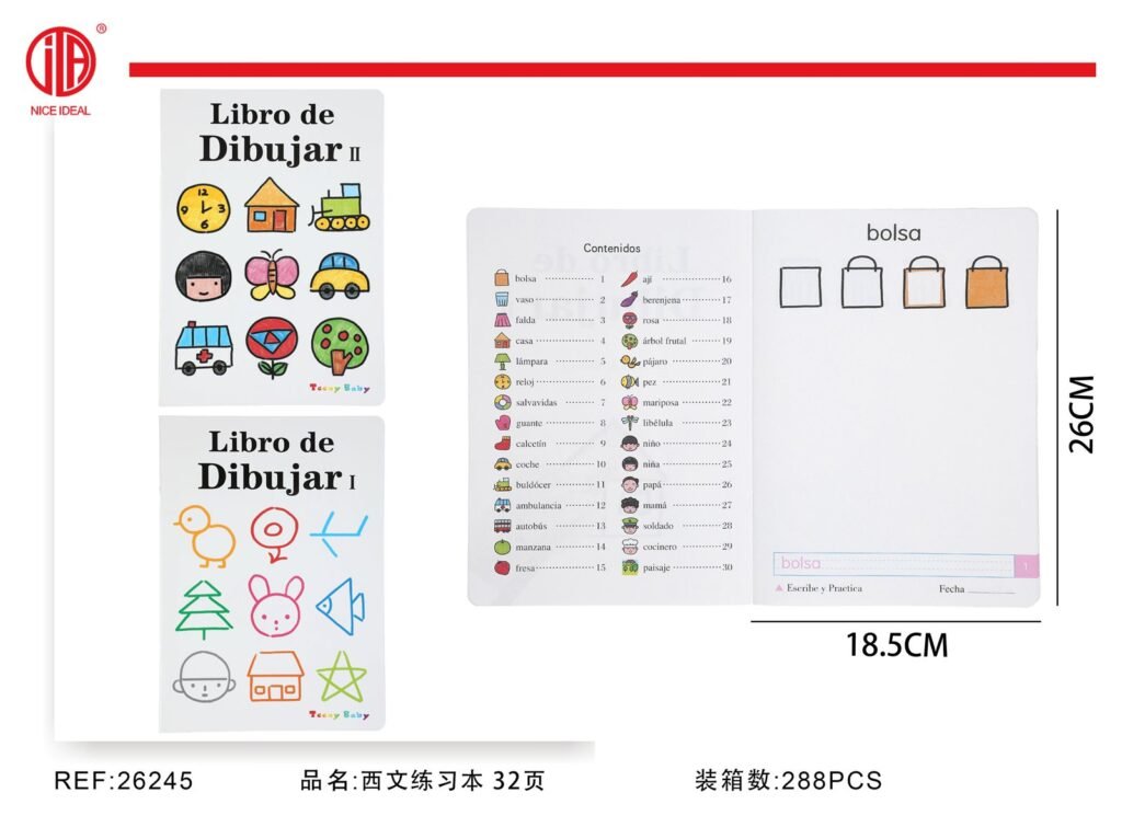 Cuaderno de apendizaje 26*18.5 32 hojas