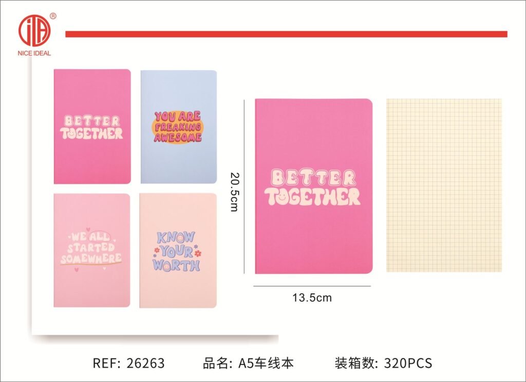 Cuaderno borde hilo 20.5*13.5
