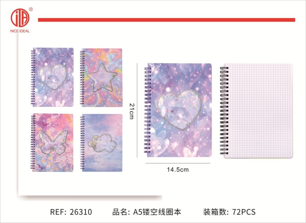Cuaderno borde bobina 21*14.5