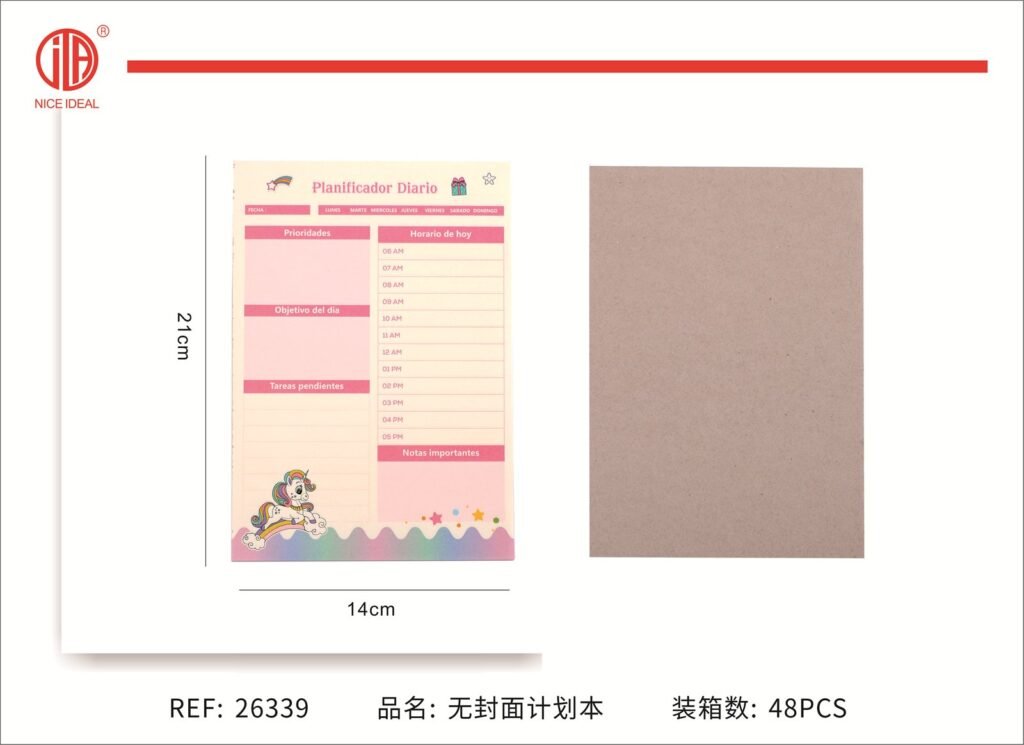Cuaderno planificador 14.5*21