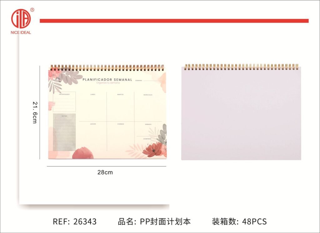 Cuaderno planificador 21.6*28