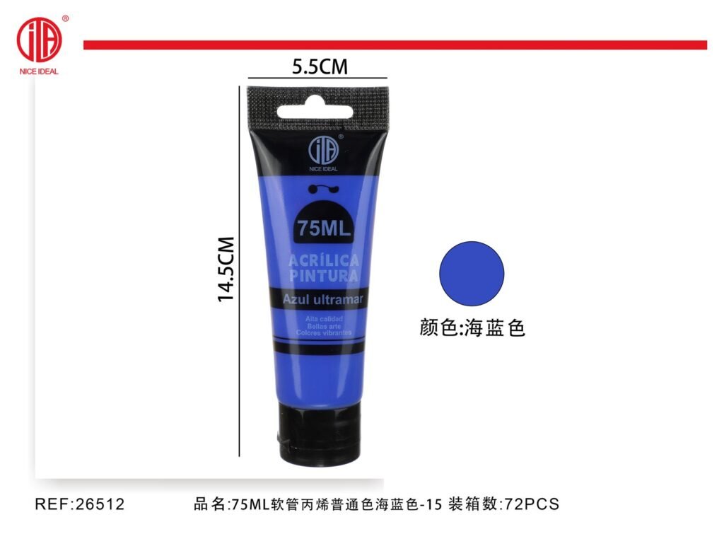 pintura acrilica -azul 75ml