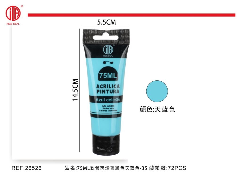 pintura acrilica -azul celeste 75ml