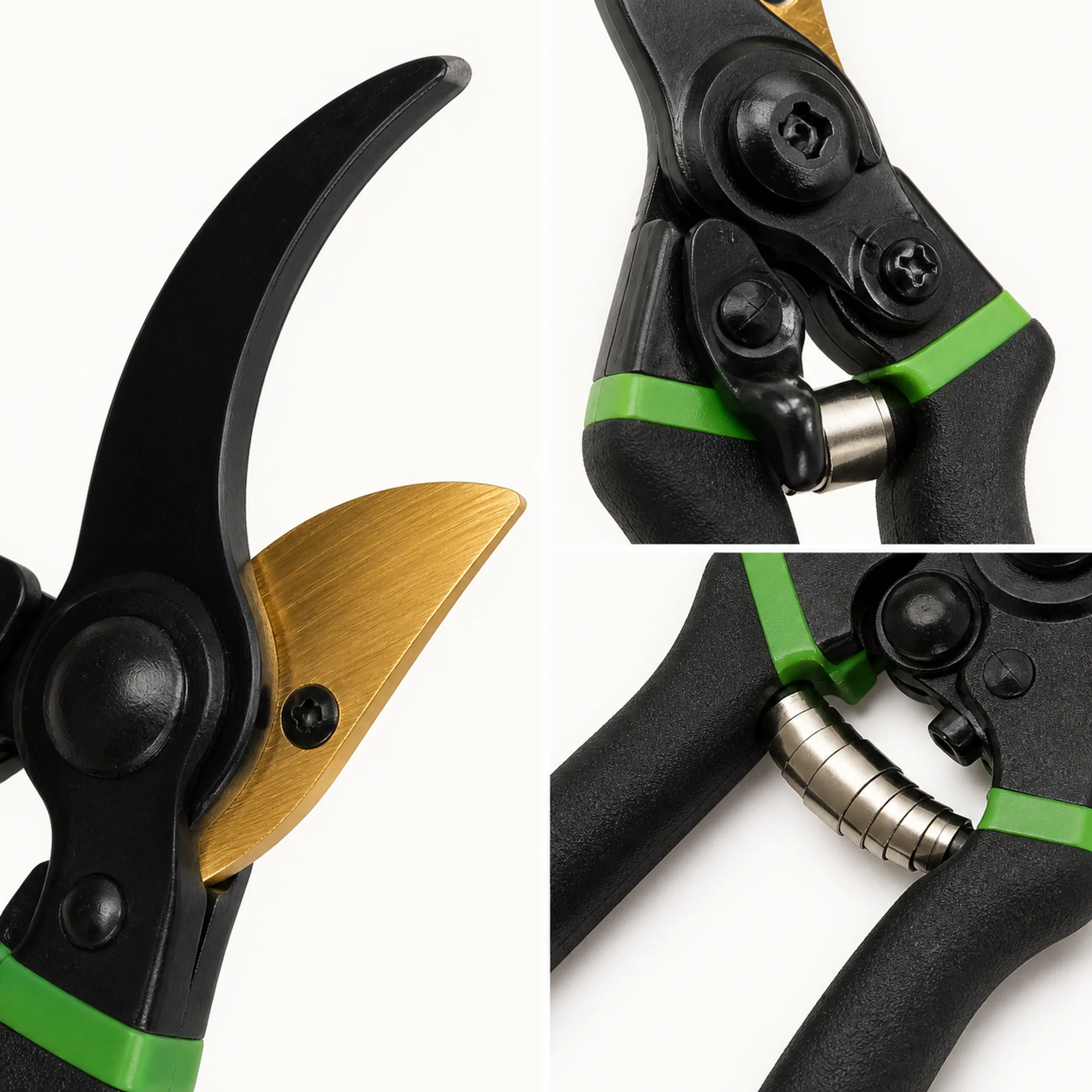 Tijera de Podar Curva con Resorte y Seguro, 21.5 cm, Corte hasta 14 mm – SKU 40044 - Imagen 3
