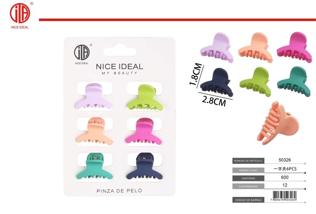 pinza para pelo 6pcs