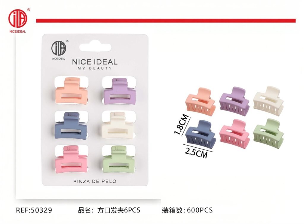 pinza para pelo 6pcs
