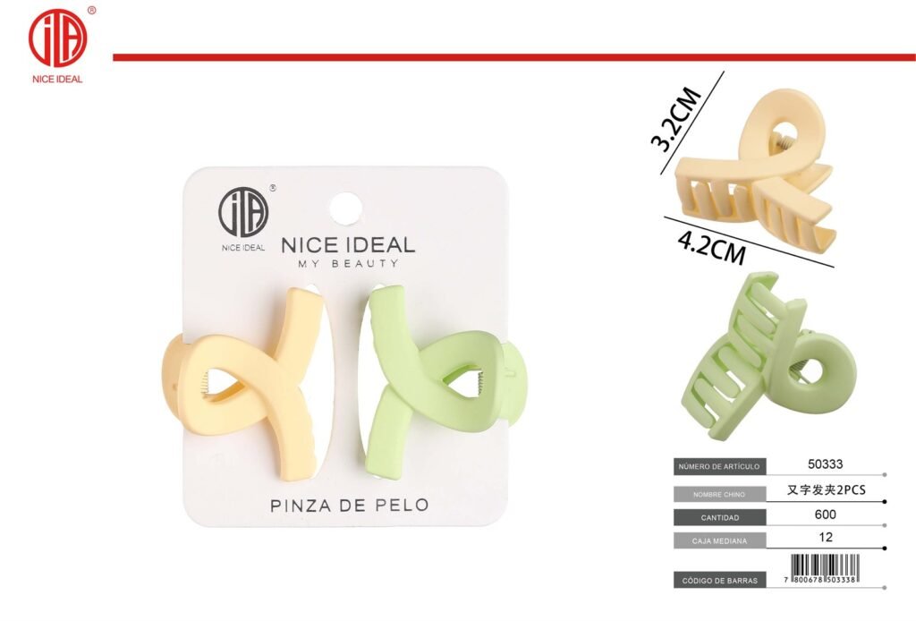 pinza para cabello 2 pcs