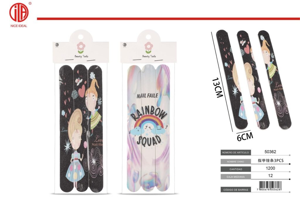 LIMA DE UÑAS 3 PCS