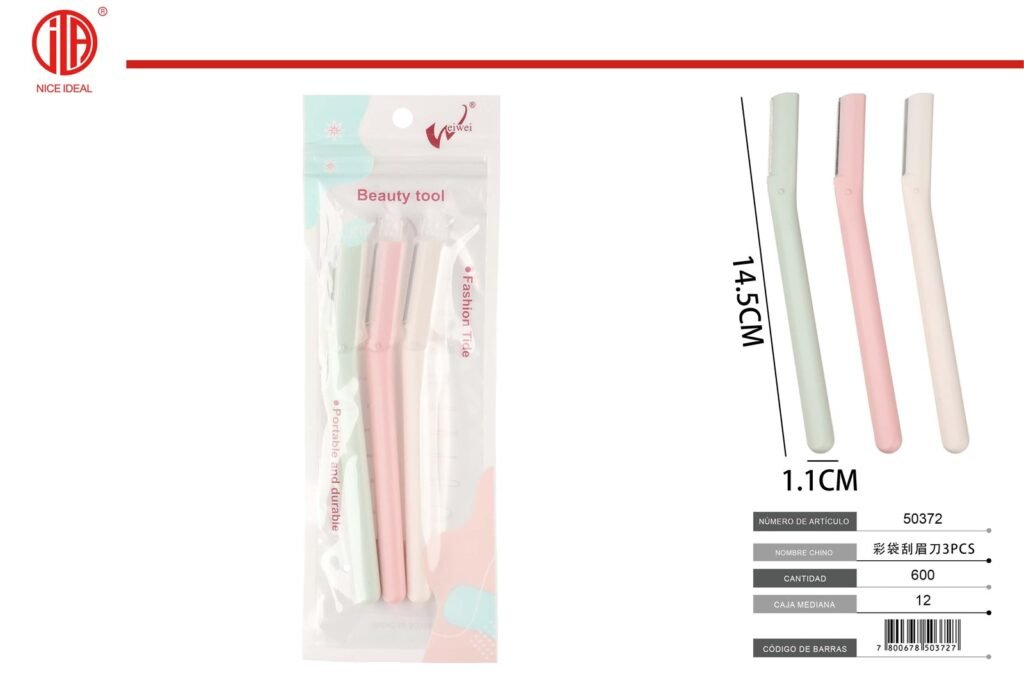 AFEITADORA DE CEJAS 3PCS