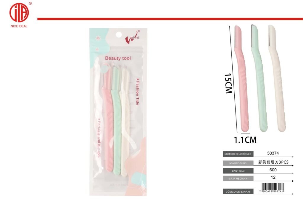 AFEITADORA DE CEJAS 3PCS