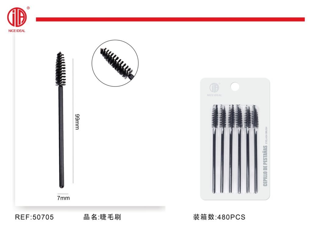 Set de 6 cepillos desechables para pestañas 9,9 cm