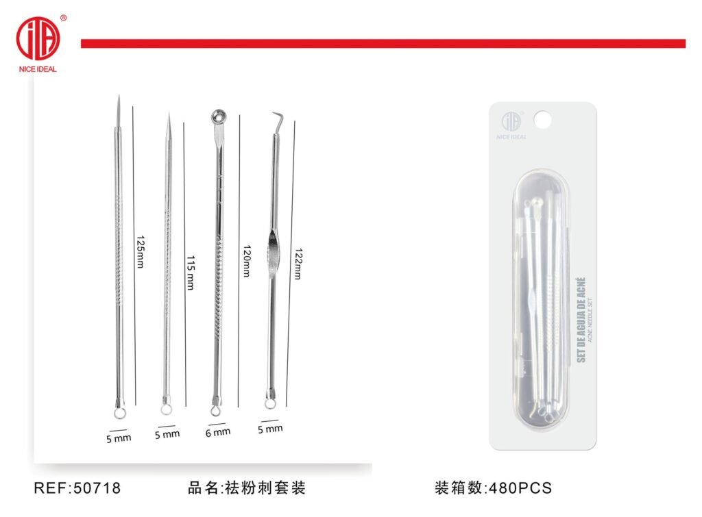 Set de 4 extractores metálicos de puntos negros