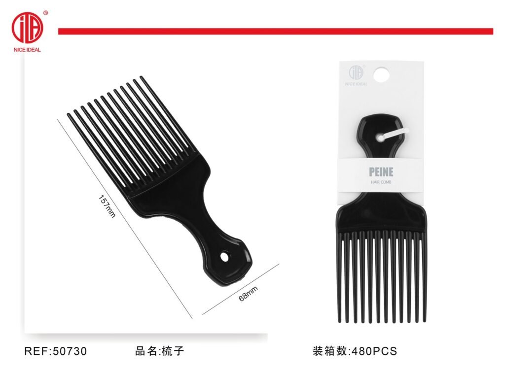 Peine afro de dientes largos 15,7 cm