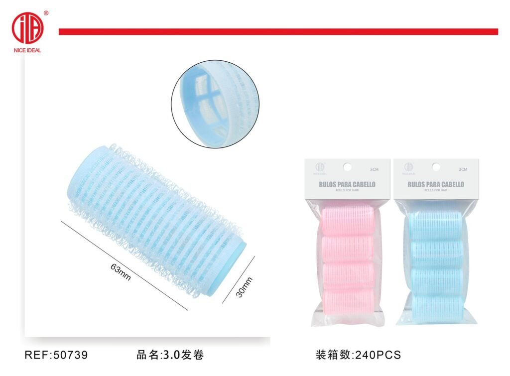 Set de rulos autoadherentes para cabello de 3 cm
