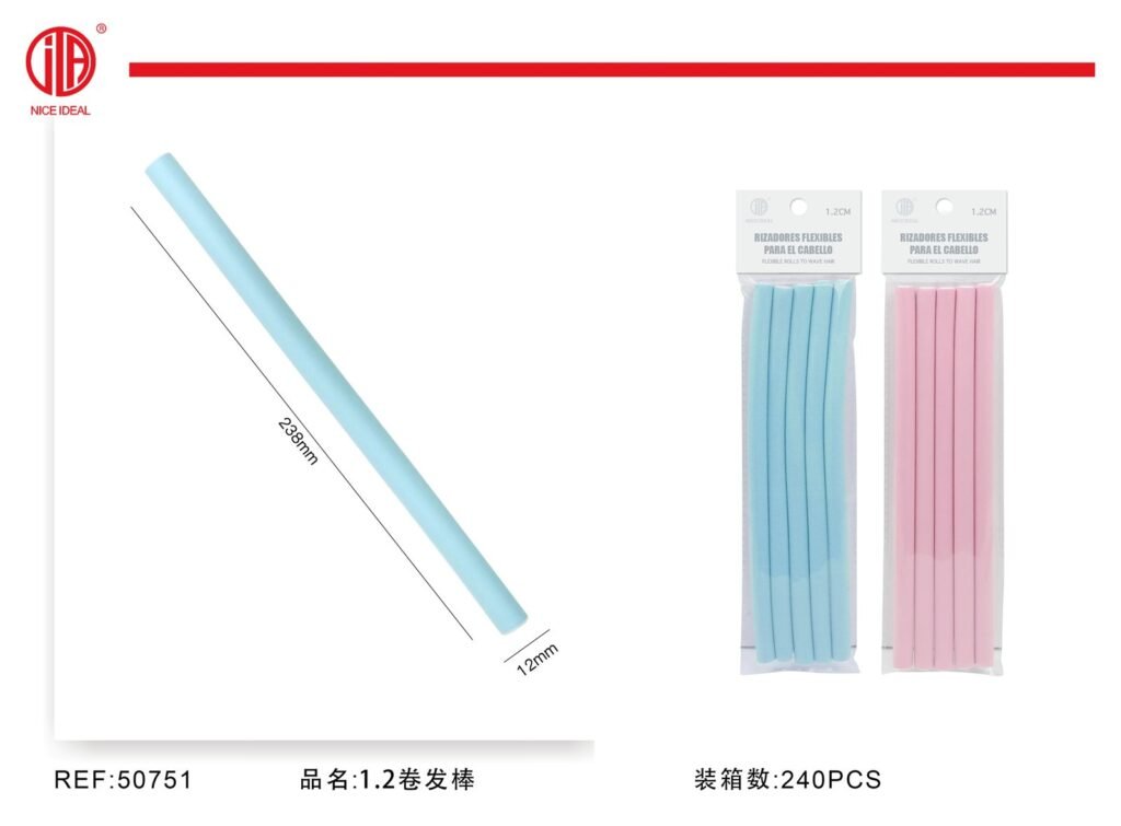 Varillas flexibles para rizar el cabello, 1,2 cm