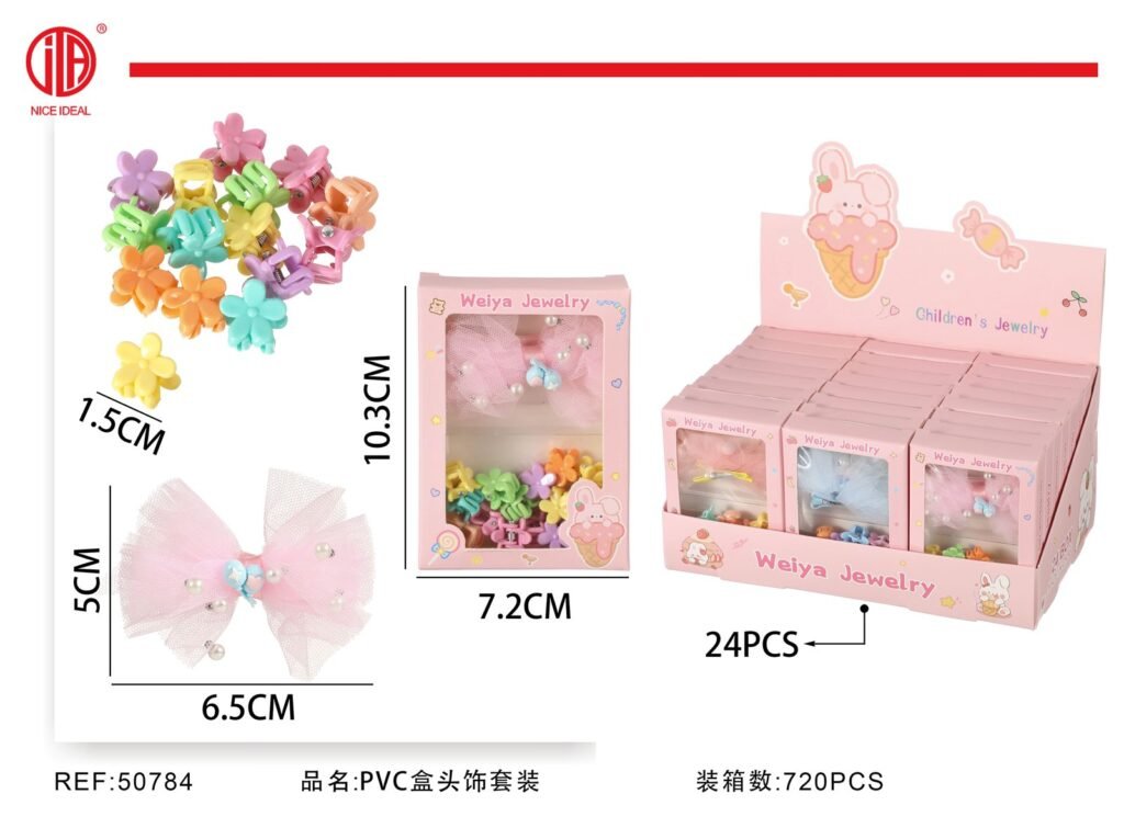 Set infantil de lazo y mini pinzas florales